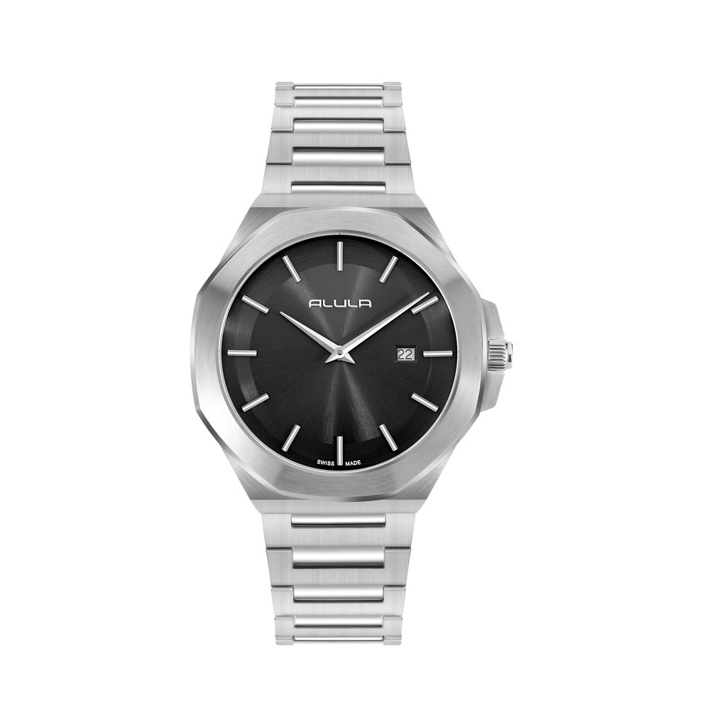 Men Black 41mm Watch