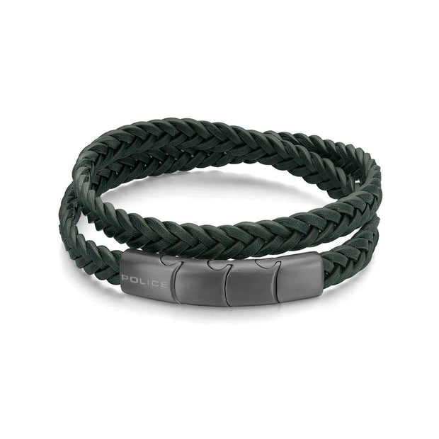 Men Braid Silver Bracelet