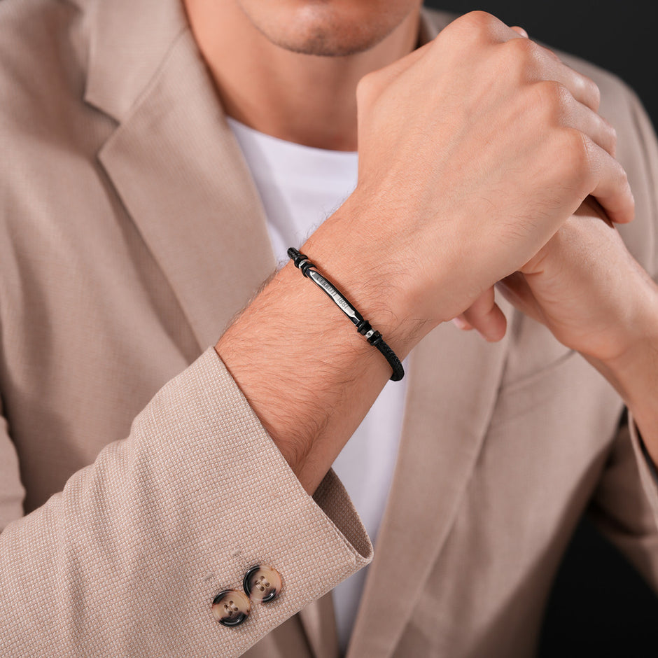 سوار رجالي فضي/مسدس