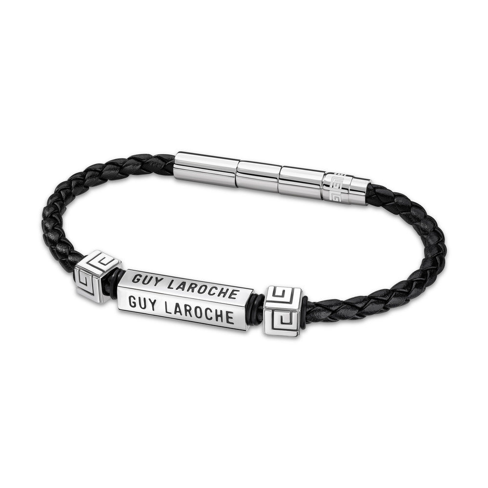 Men Jean Silver-Black Bracelet