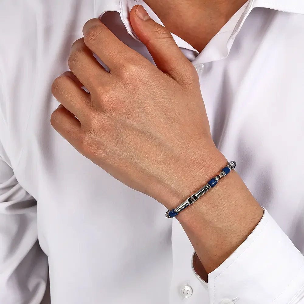 Men Two Tone Bracelet