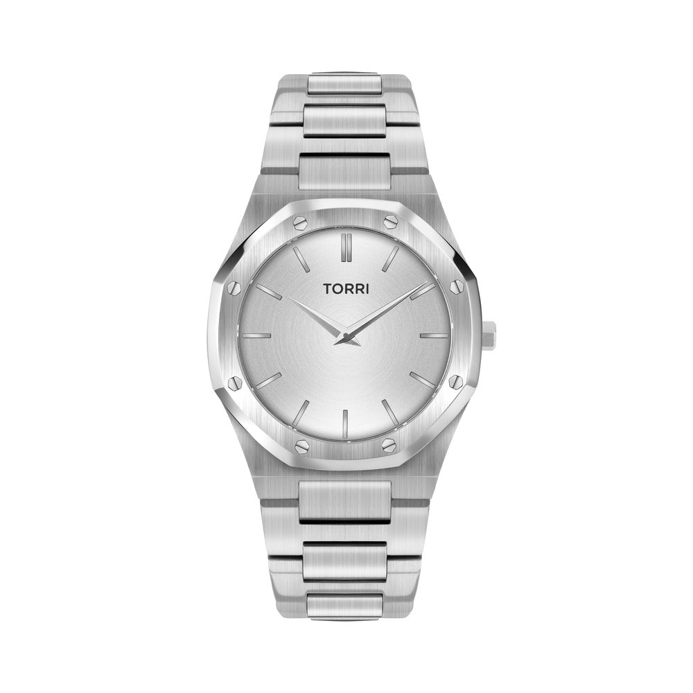 Men Angelo Silver 40mm Watch