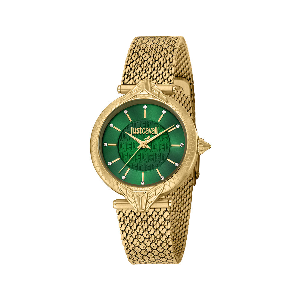 Creazione Women Green Stainless Steel Watch