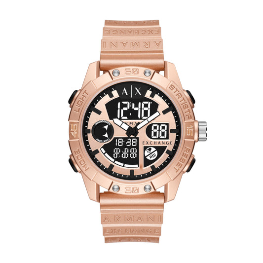 Men 46mm Rosegold Watch