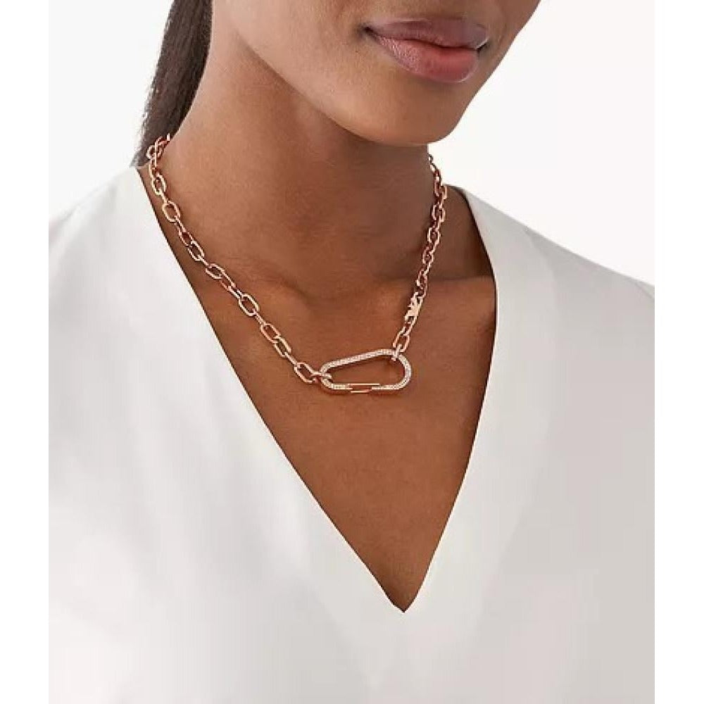 Women Stainless Steel Rose Gold Necklace