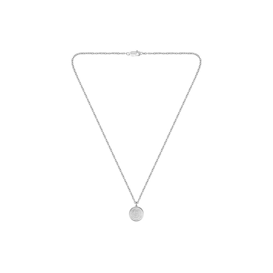 Men Double B Coin Necklace