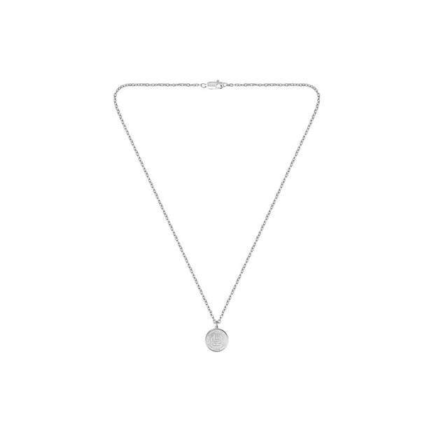 Men Double B Coin Necklace
