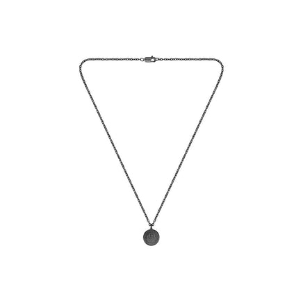 Men Double B Coin Necklace