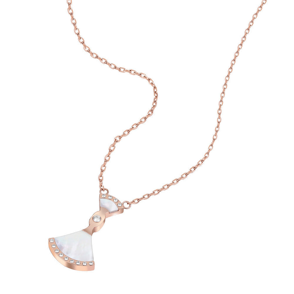 Women Bianca Rose Gold Necklace