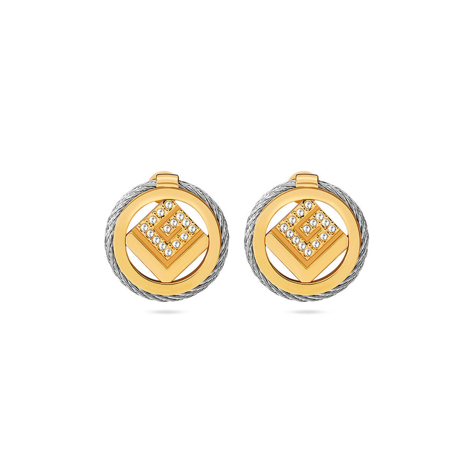 Camille Two Tone Earrings