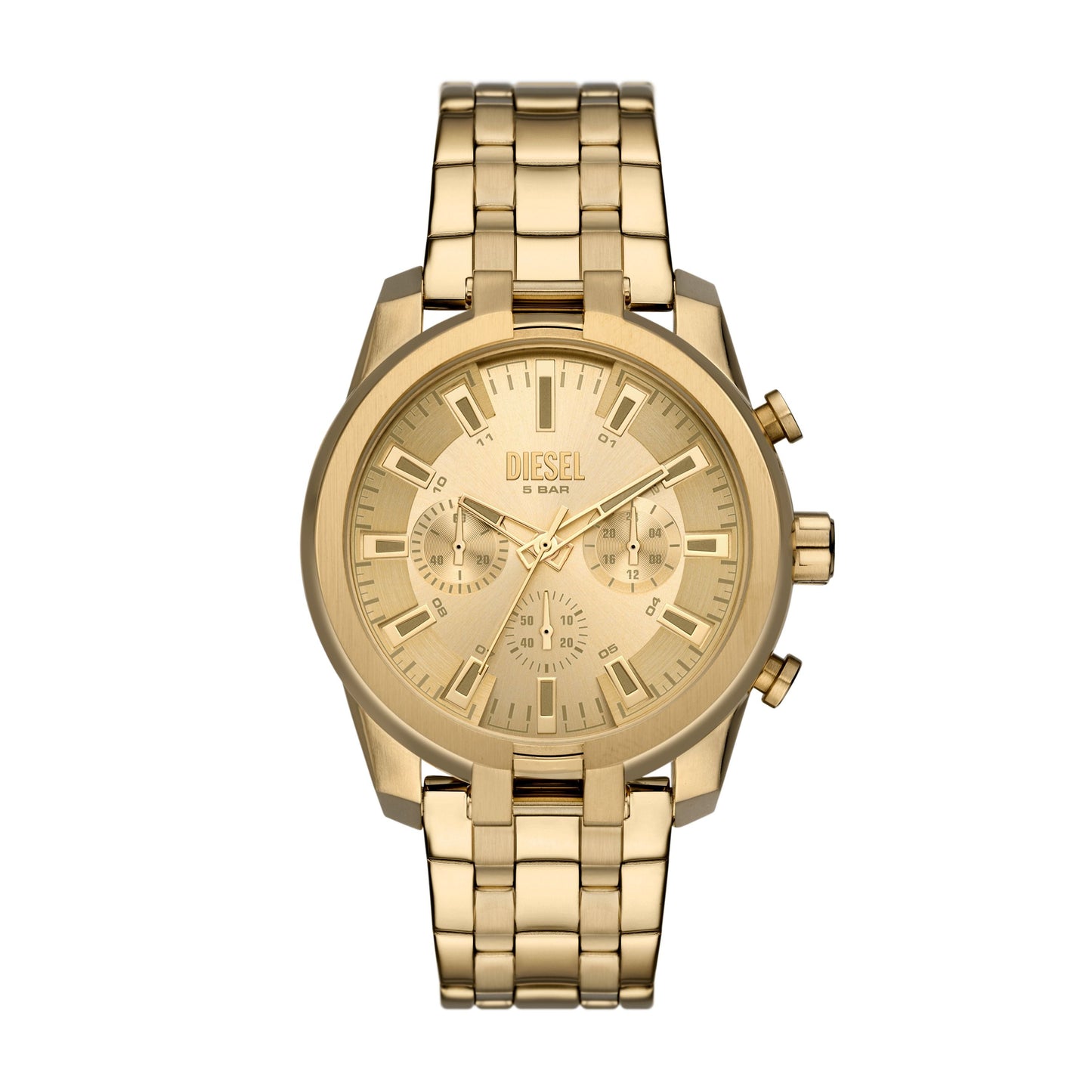 Men 43mm Gold Watch