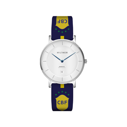 Brazil Rub Navy S-White 39 Watch