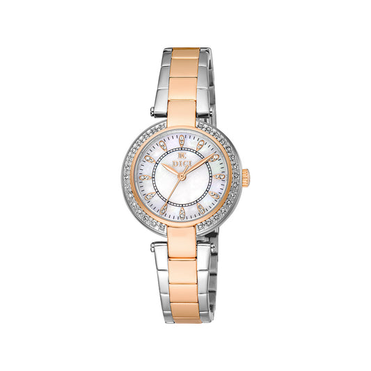 Luna Women White Stainless Steel Watch