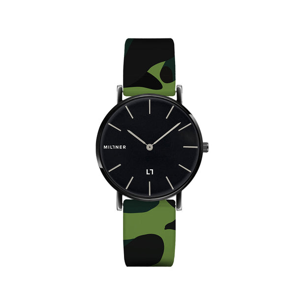 ساعة Cms-Black 39 مموهة باللون الأسود