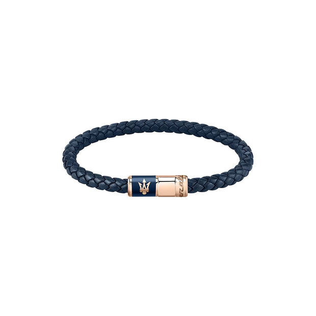 Men Blue Braided Bracelet