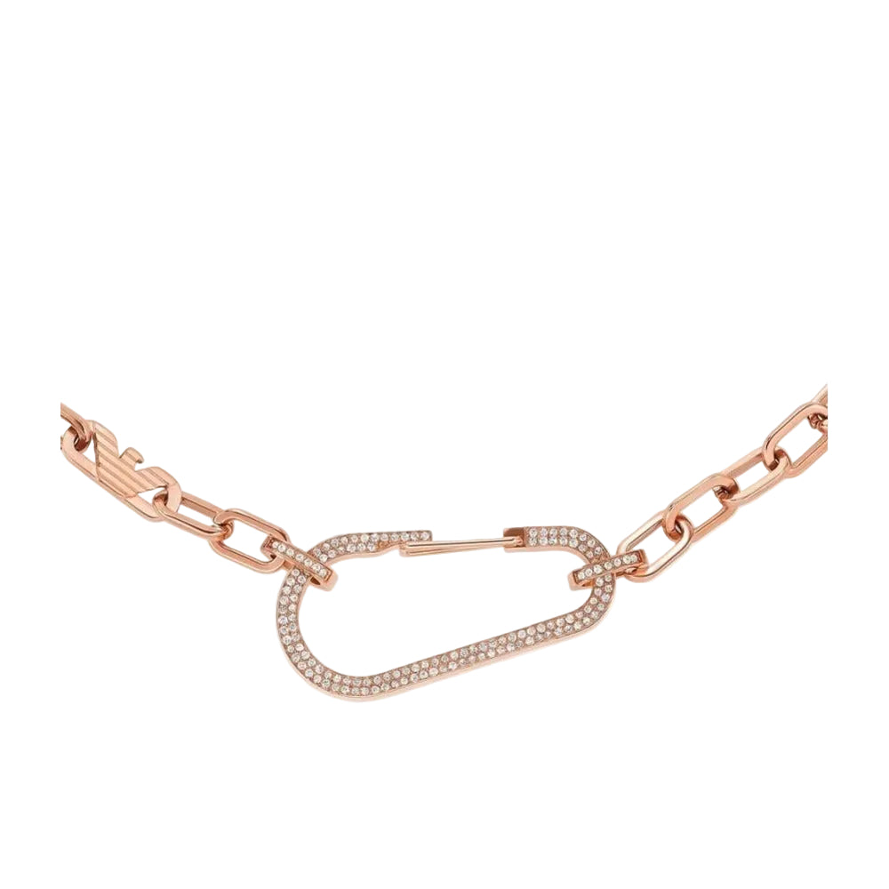 Women Stainless Steel Rose Gold Necklace