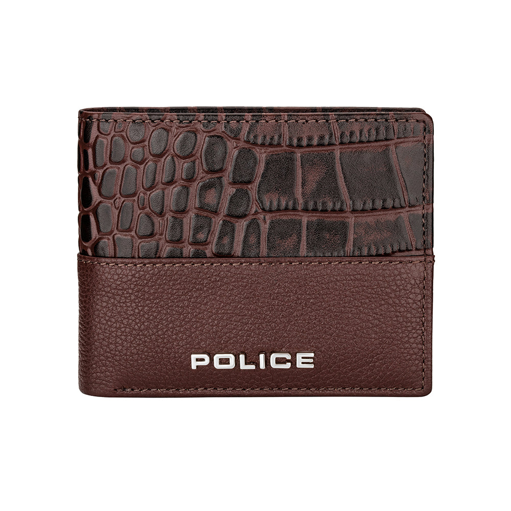 Police Men Leather Brown Wallet