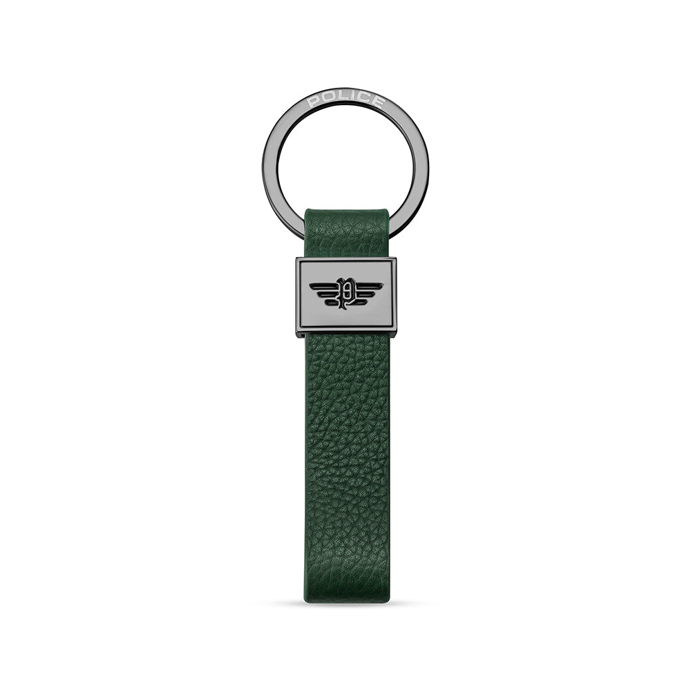 Delta Men Leather Green Key Ring