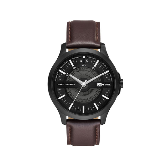 Hampton Men Black Automatic Watch