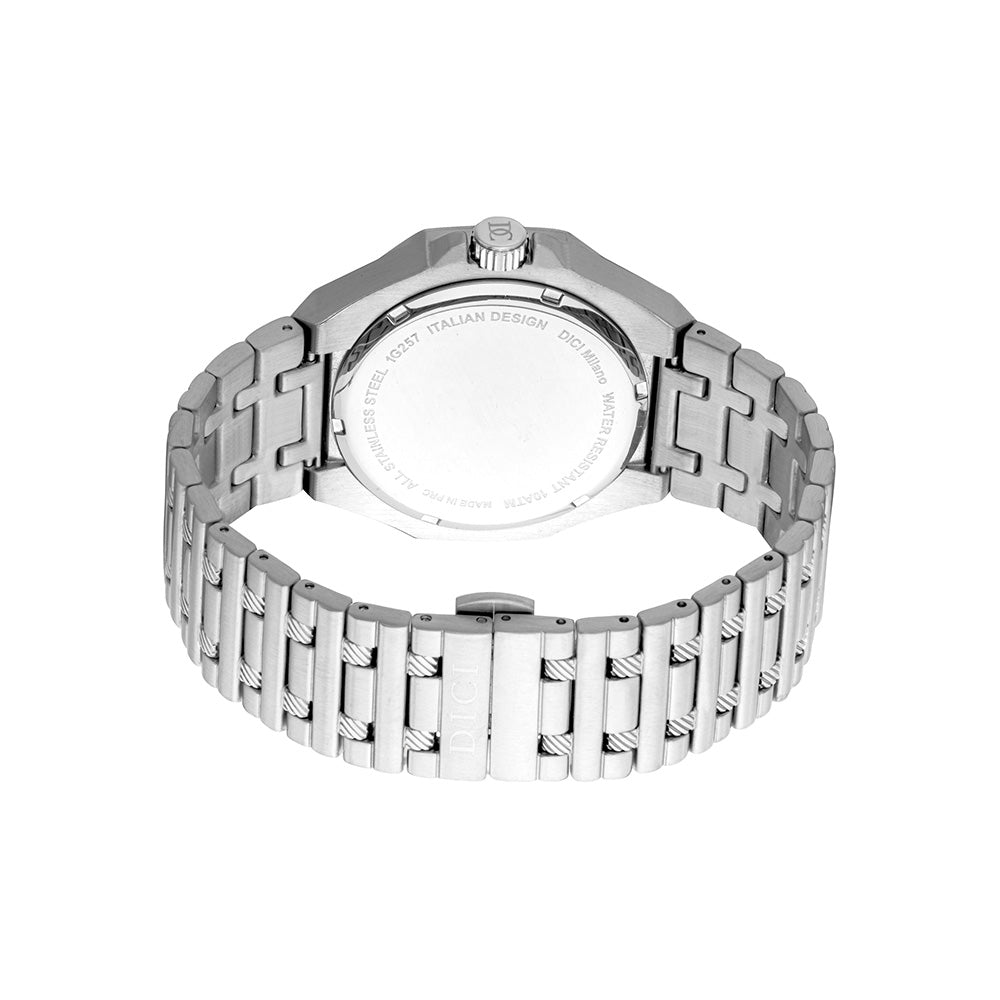 Pietro Men Silver Stainless Steel Watch