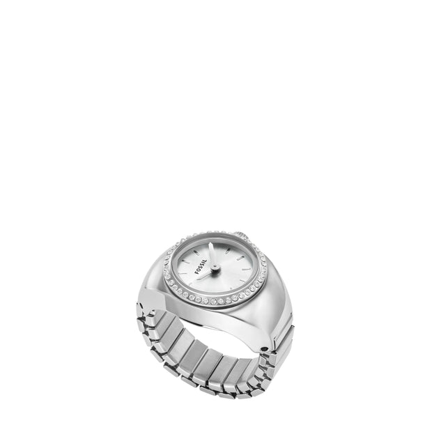 Women Silver Ring Watch