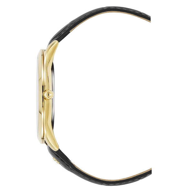 ساعة تريفيزو 2 للرجال بسوار جلدي أسود مقاس 42 مم