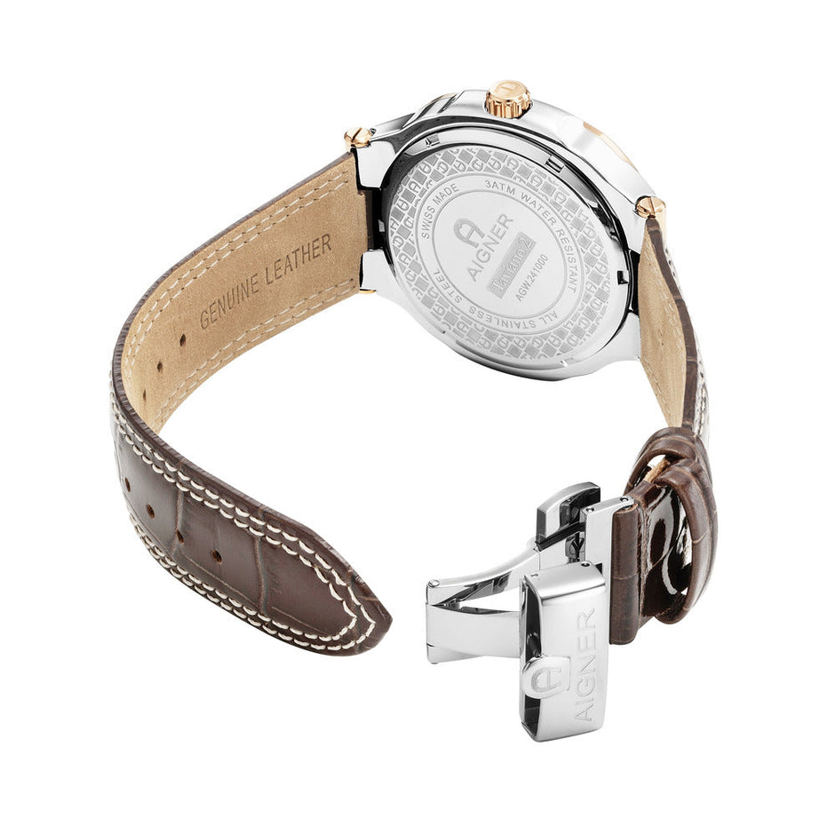 Men Taviano 2 Brown 43mm Watch