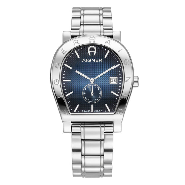 Men Daiano Silver 49mm Watch