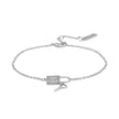 Women Slim Round White Bracelet