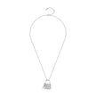 Women Slim Round White Necklace
