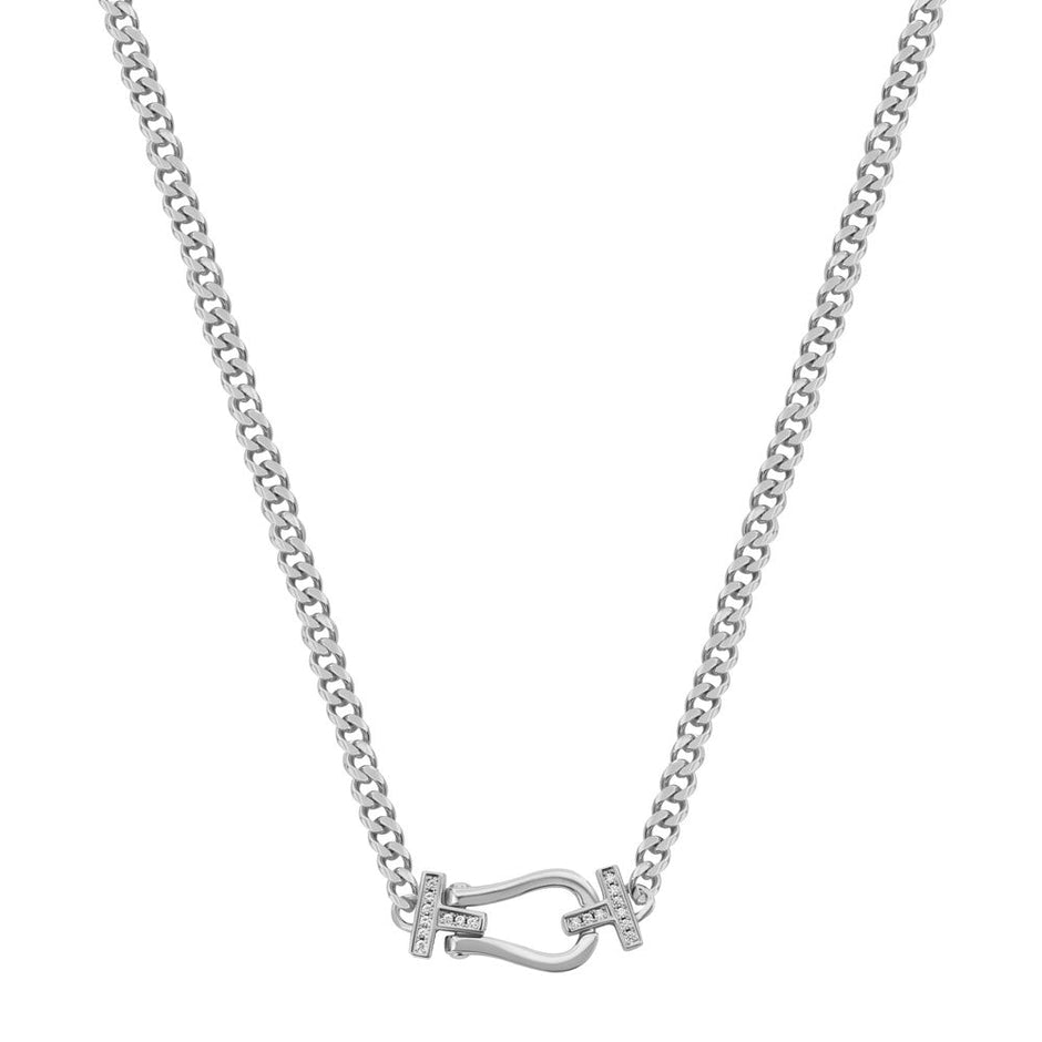 عقد بلون أبيض للنساء