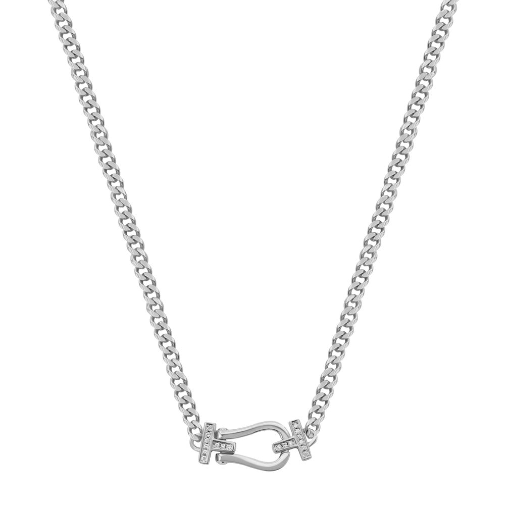 عقد بلون أبيض للنساء