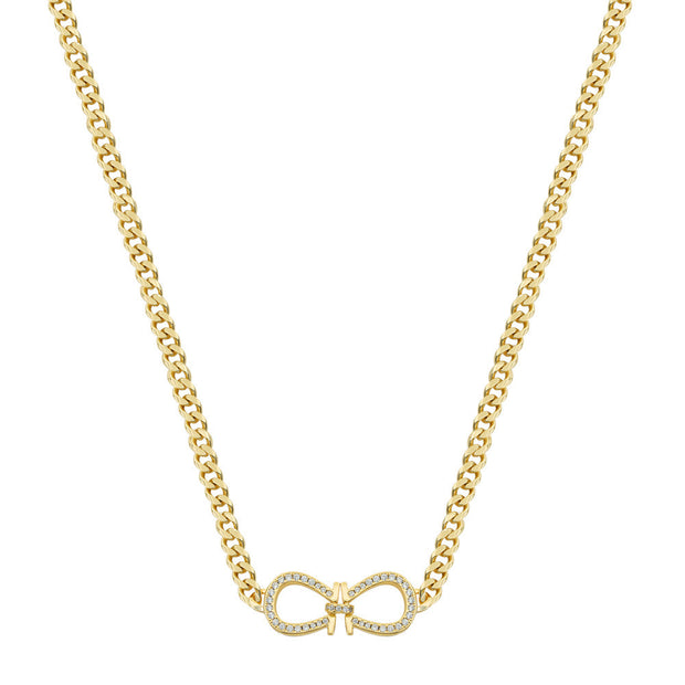 Women Solitaire Crystal Blue Necklace