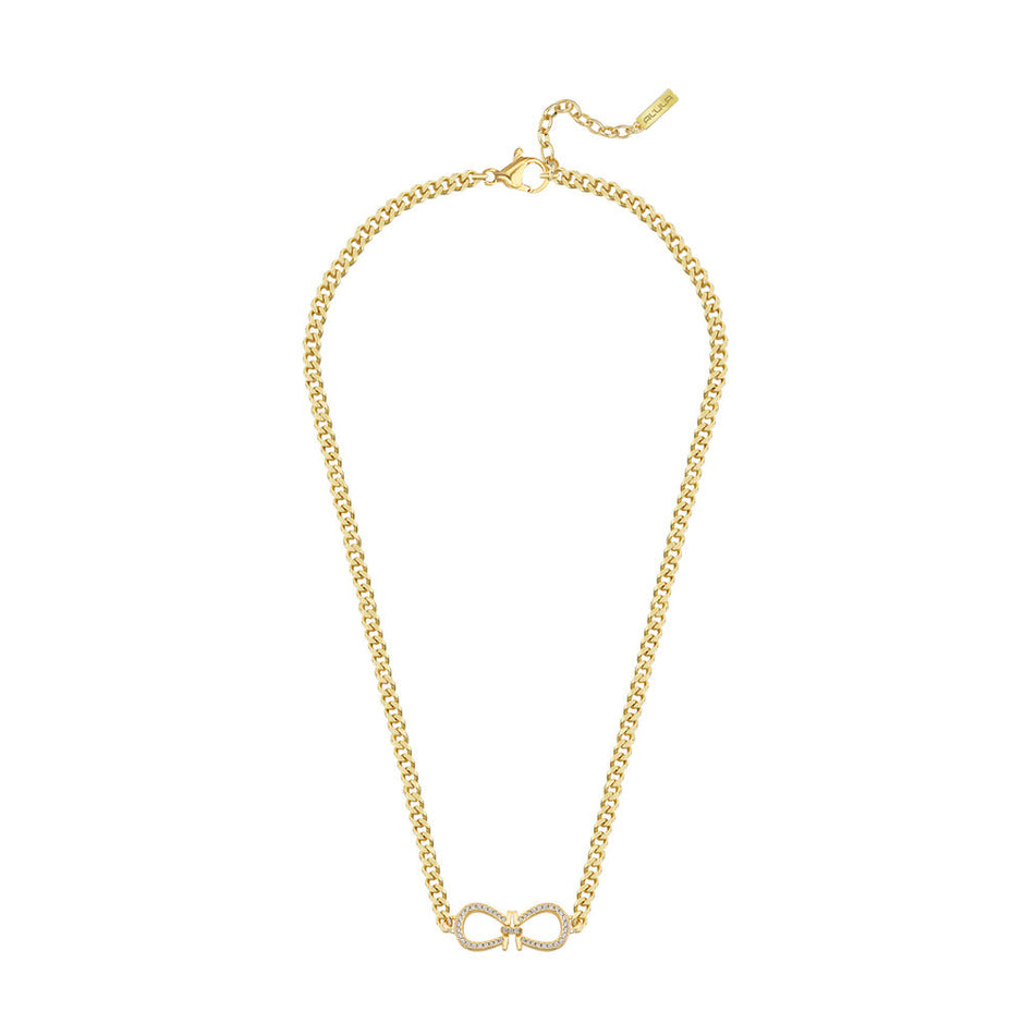 Women Solitaire Crystal Blue Necklace