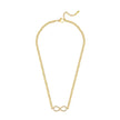 Women Solitaire Crystal Blue Necklace