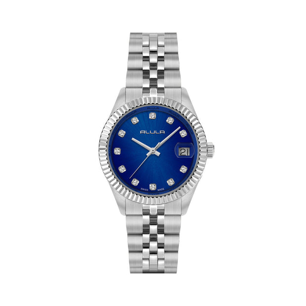 Women Blue Stainless Steel Watch