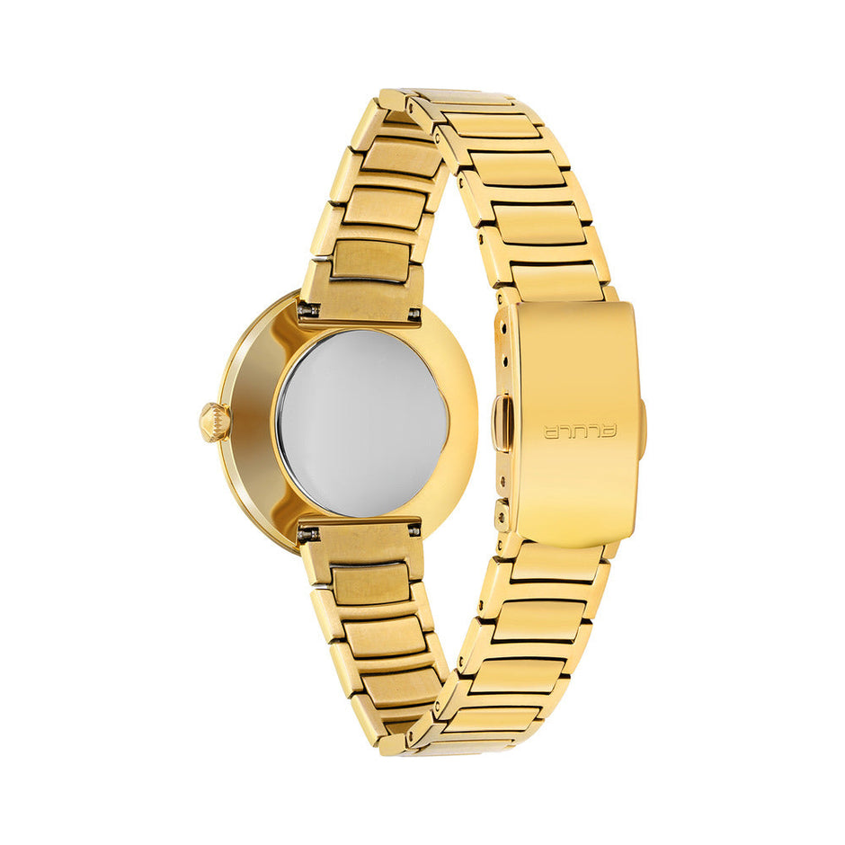 Women Gold Stainless Steel 33.5mm Watch