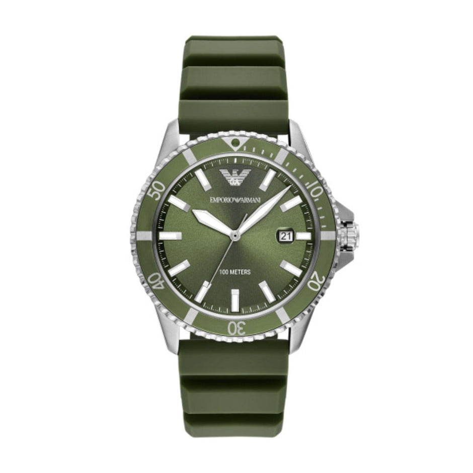 Men World Explorer Green 42mm Watch