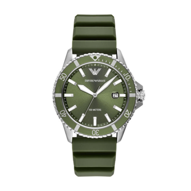 Men World Explorer Green Watch