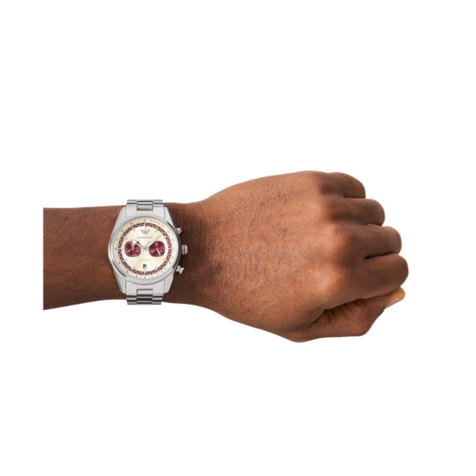Men Silver 42mm Watch