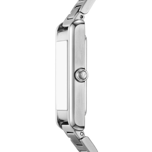 Men Gino Silver 25mm Watch