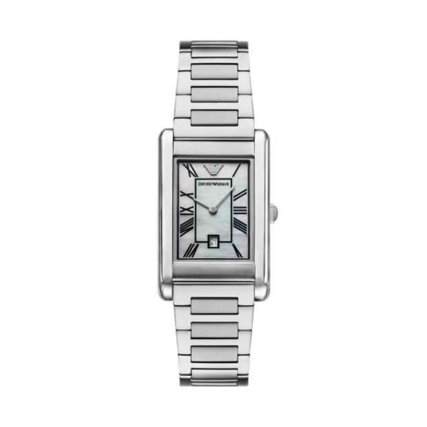 Men Gino Silver 25mm Watch