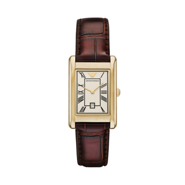 Men Brown Leather Watch