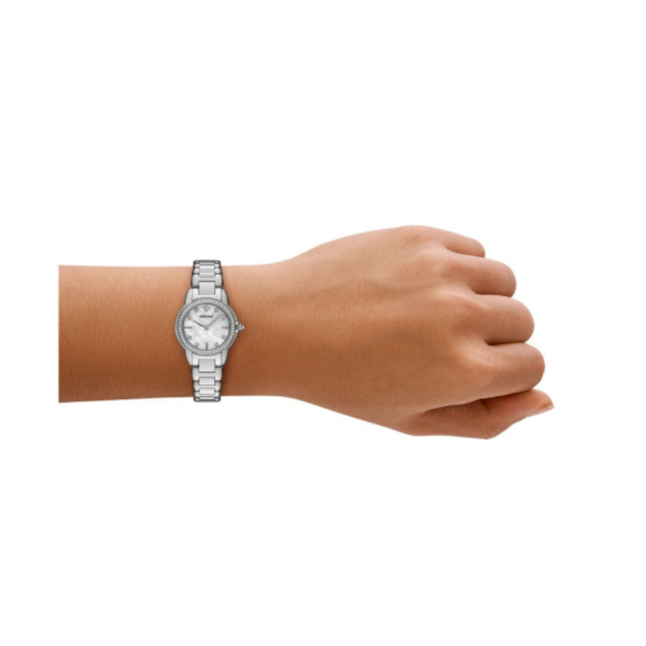 Women Silver 26mm Watch