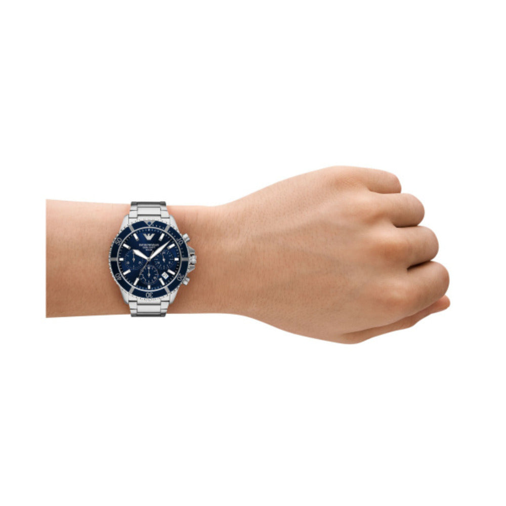 Men World Explorer Silver 43mm Watch