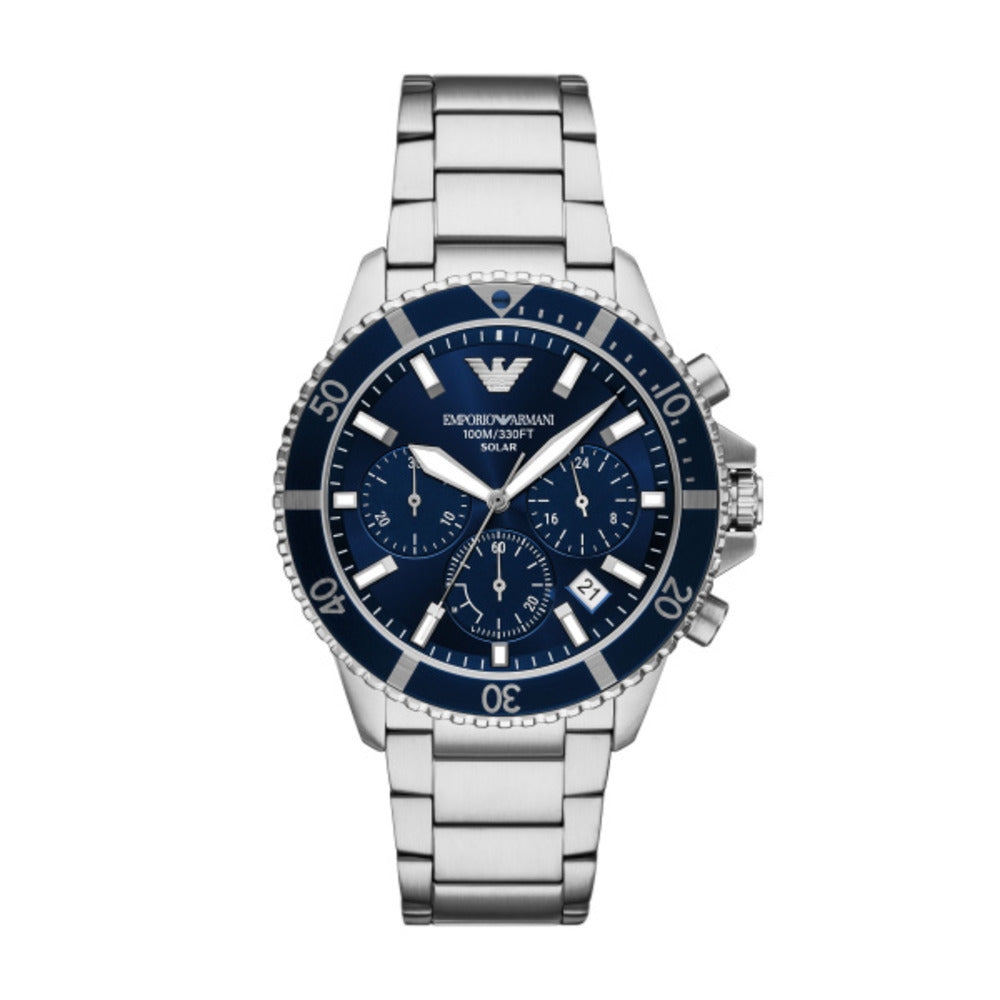 Men World Explorer Silver 43mm Watch