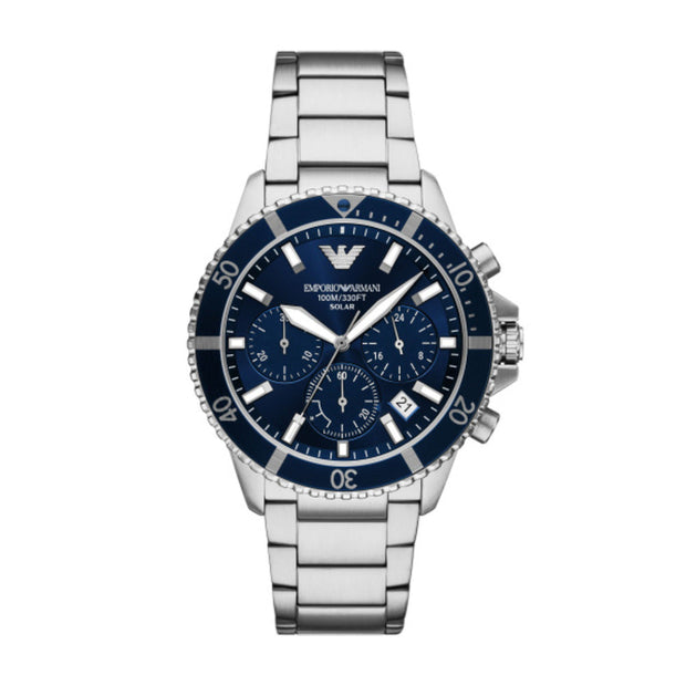Men World Explorer Silver 43mm Watch