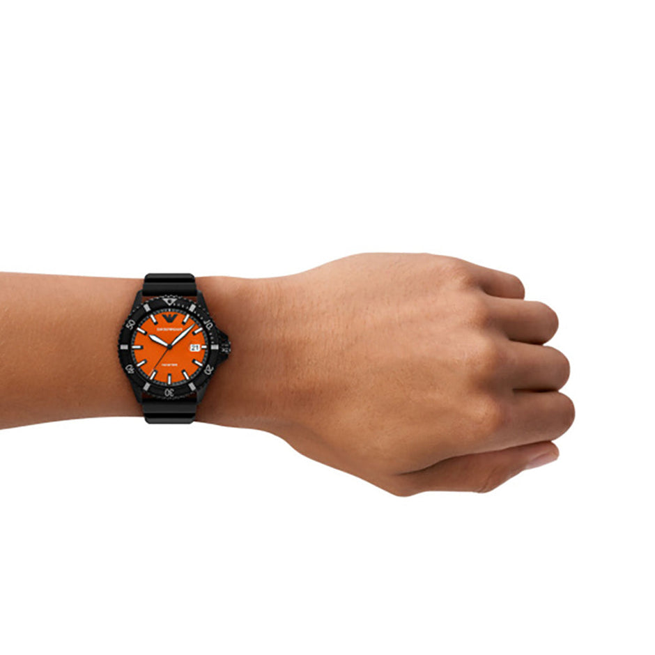 Men Black 42mm Watch