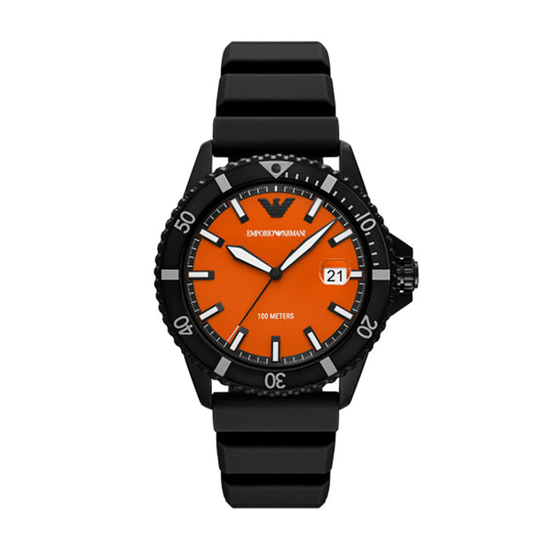 Men Black 42mm Watch