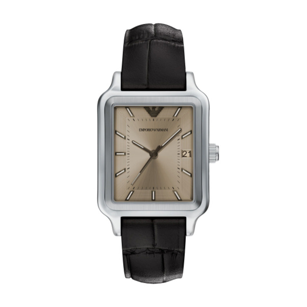 Men Brown Leather Watch